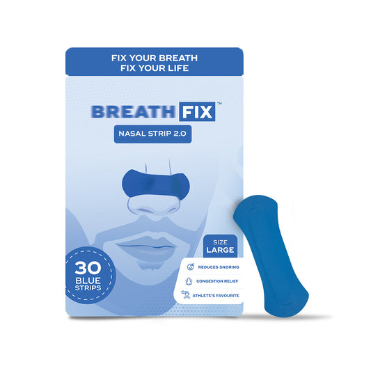 BREATH FIX Blue Color Nasal Strips 2.0