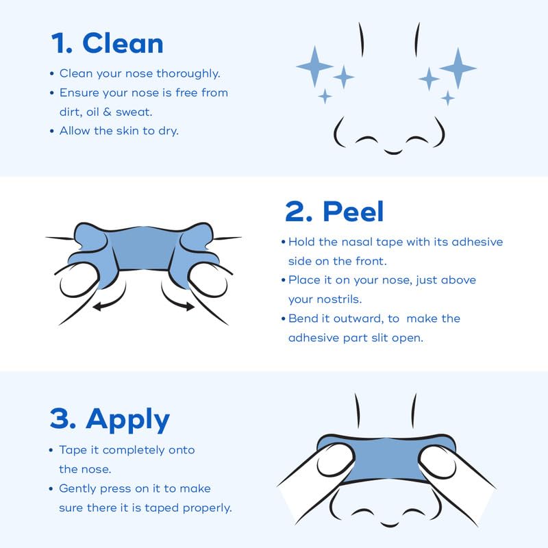 Restful Nights Combo – Black Nasal Strips (30 Strips) + Vented Mouth Tape (30 Tapes)