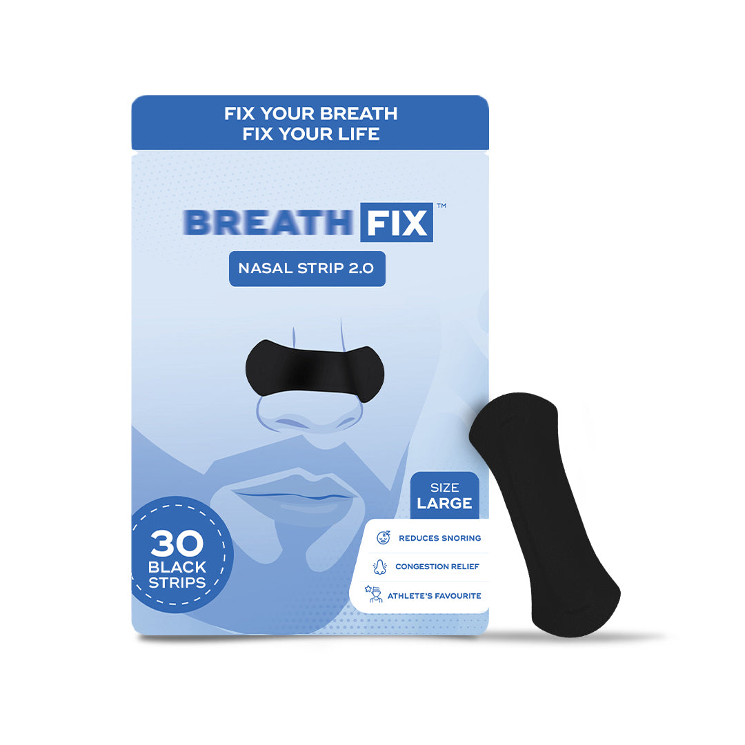 BREATH FIX Black Color Nasal Strips 2.0