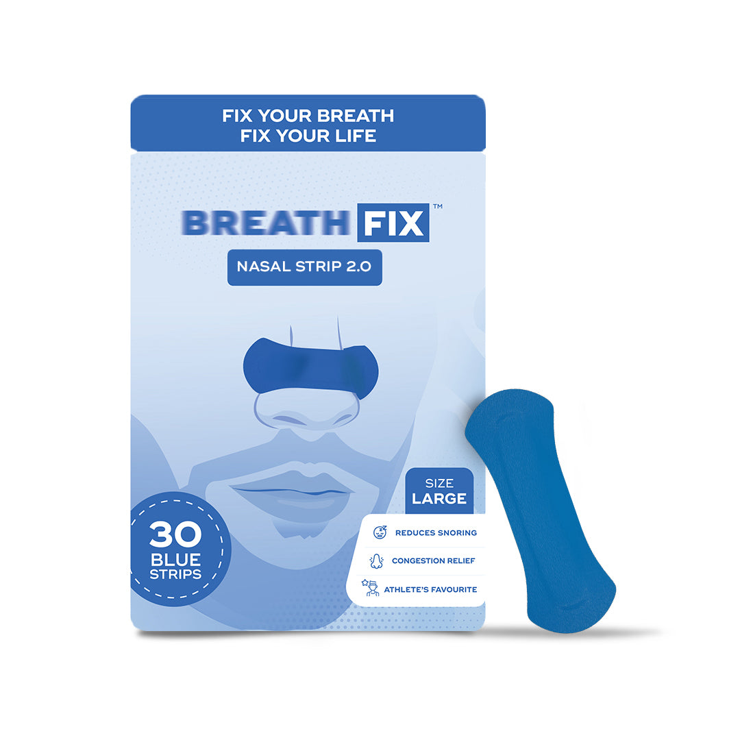 BREATH FIX Blue Color Nasal Strips 2.0