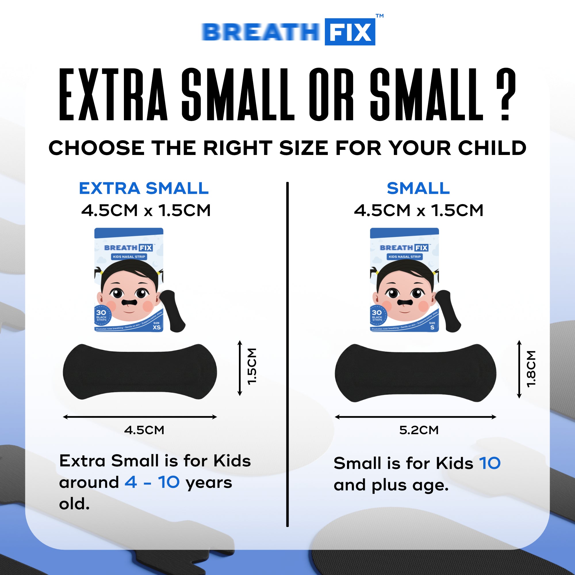 BREATH FIX Kids Deep Sleep Combo (Small) – Pink Nasal Strips (Small, 30 Strips) + Pink Mouth Tape (30 Tapes)